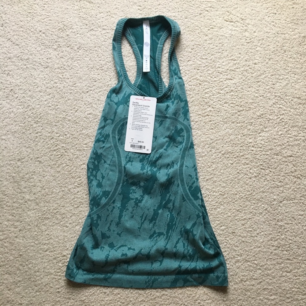 Swiftly Racerback Granite tank top
